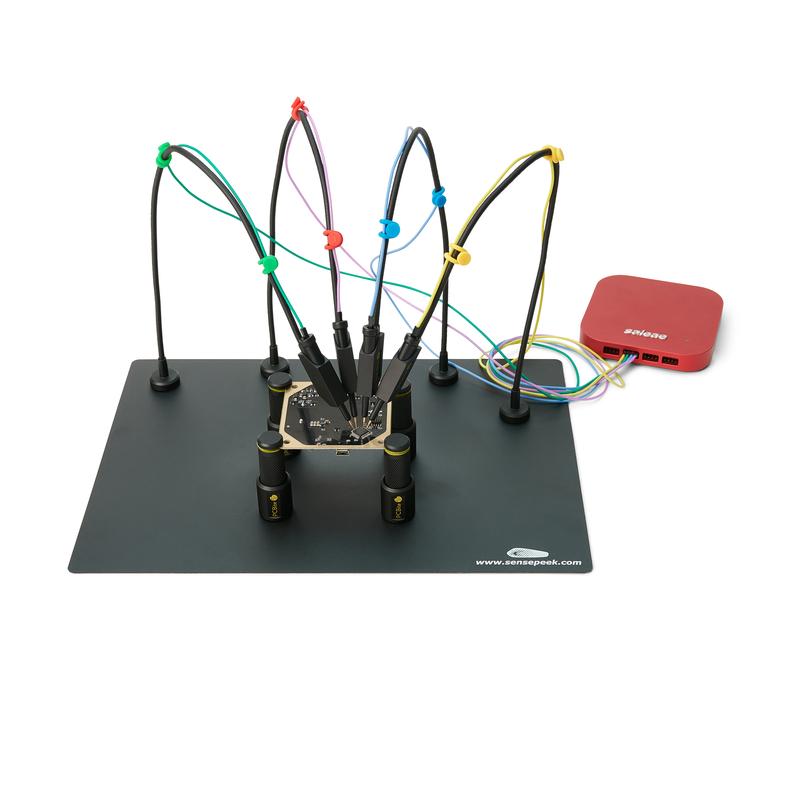 PCBite kit with 4x SQ10 probes and test wires