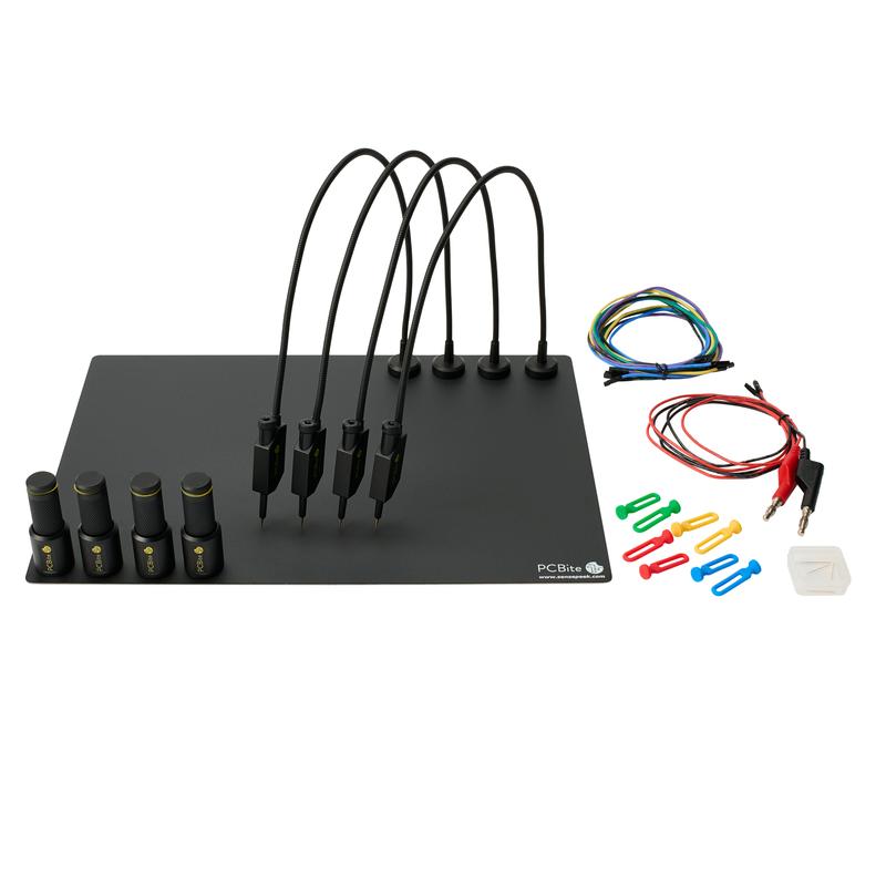 PCBite kit with 4x SQ10 probes and test wires